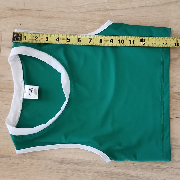 NWOT Salt Gypsy FP Womens Crop Surf Top Swimwear Green Sleeveless Size M New - Picture 13 of 13